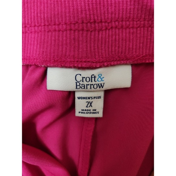 Croft & Barrow Lightweight Shorts Womens 2X Pink Pull On Wicking NEW - Picture 5 of 7